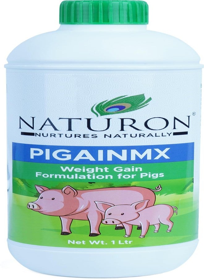 Agron Naturon Pigainmx Liquid Calcium & Weight Gain Supplement for Pigs & Piglets - 1 Litre - Image 1